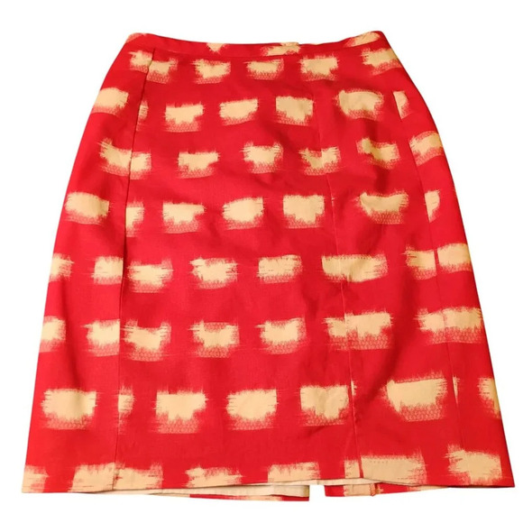 Corey Lynn Calter Anthropologie Red and White Pencil Skirt, 8 - Picture 3 of 7